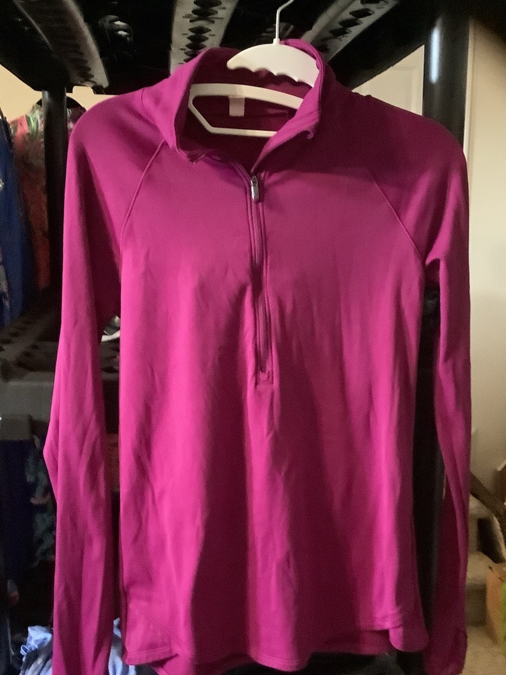 Under Armour Magenta Half-Zip joggers pullover